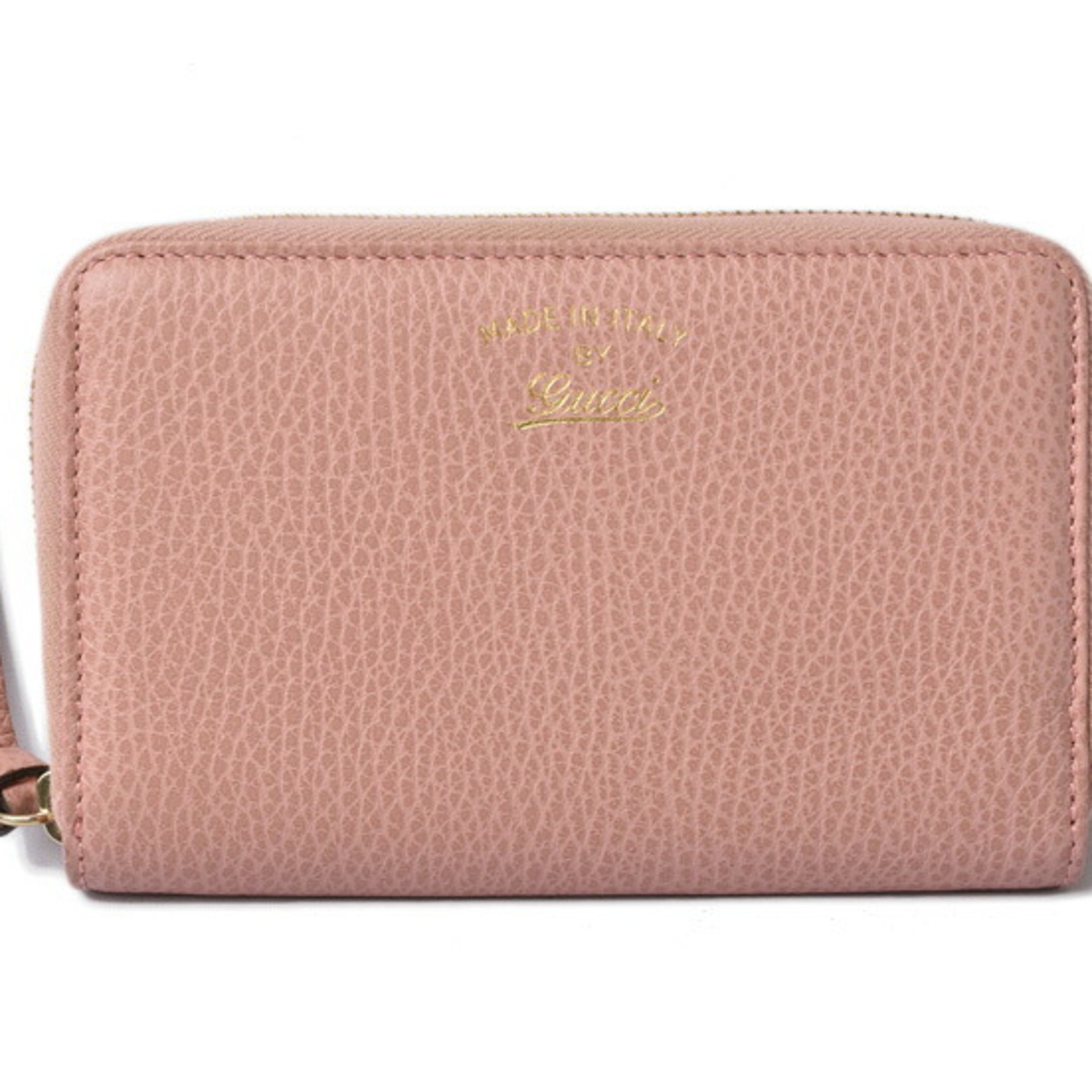 Gucci Wallet Gucci Folding Swing Leather Light Pink 354497